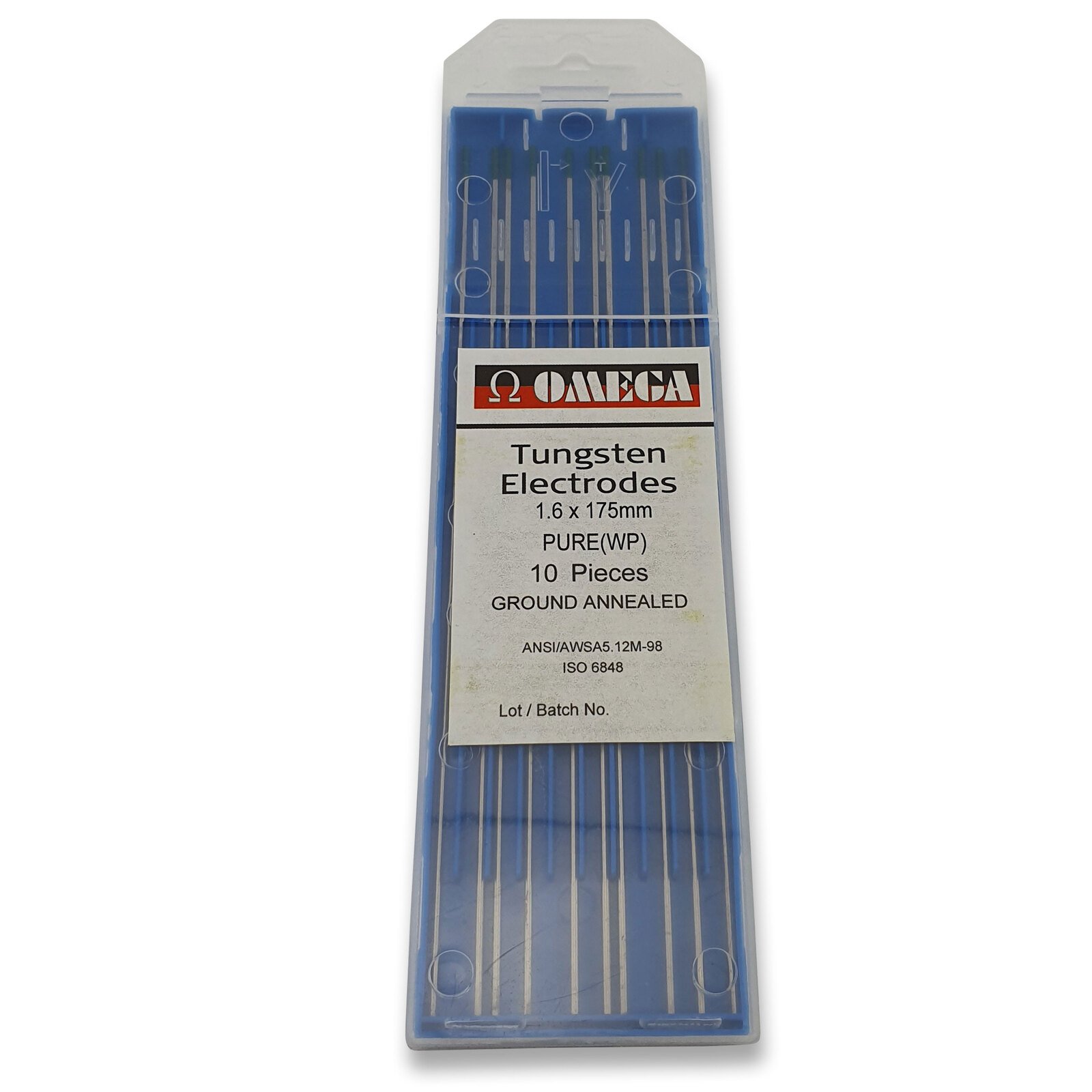 1.6mm PURE TIG 100% Tungsten Electrodes 10 Each - Green Tip