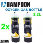 2 x Bromic 2.2 litre Disposable Oxygen Gas Bottle - 12mm Thread - Image 5