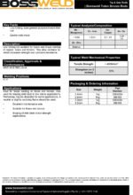 2.4mm x 1kg Tobin Bronze Flux Coated TIG / OXY Brazing Rods