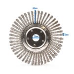 Klingspor BRP 600 Z 178mm 7" Pipeline Brush, Knotted Wire for Steel - Image 6