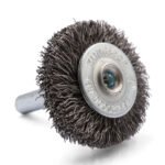 10x Klingspor BRS 600 W Crimped Steel Wheel Brush with Shaft - Image 2