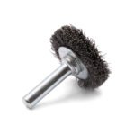 10x Klingspor BRS 600 W Crimped Steel Wheel Brush with Shaft - Image 3