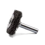 10x Klingspor BRS 600 W Crimped Steel Wheel Brush with Shaft - Image 4