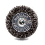5x Klingspor BRS 600 W Wheel Brush with Shaft, Crimped Wire for Steel - Image 5