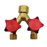 Argon/Oxygen Hose/Fuel Hose Y Piece with Valve Splitter Connector R121 Twin Pack - Image 2