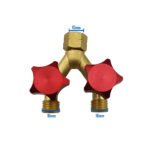 Argon/Oxygen Hose/Fuel Hose Y Piece with Valve Splitter Connector R121 Twin Pack - Image 5