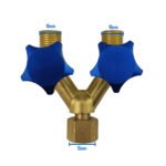 Argon/Oxygen Hose/Fuel Hose Y Piece with Valve Splitter Connector R121 Twin Pack - Image 6