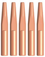 Bernard Style 0.9mm MIG Contact Tips 51mm Long 5 Pack - Image 5