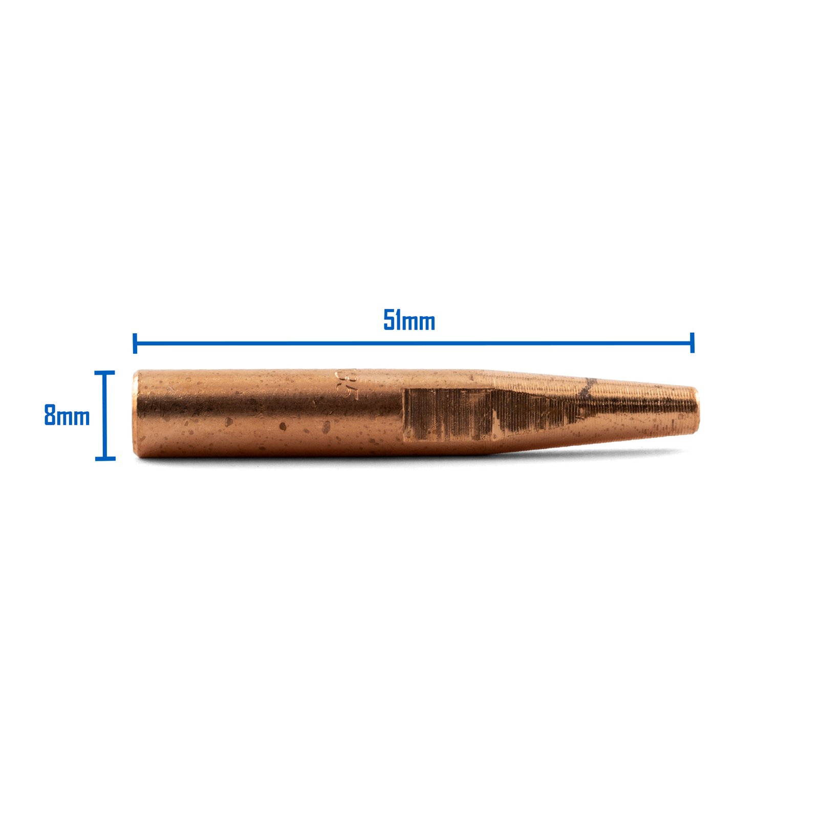 Bernard Conical MIG Contact Tips 1.2mm 5pk 51mm Long