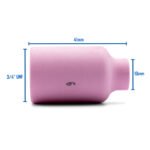 TIG Ceramic Cup / Nozzle #6 GAS LENS - 2 Each - WP-17 /18 / 26 - Image 5