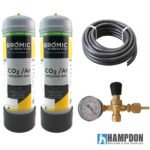 Disposable Argon CO2 Gas Bottle 2.2L 2-Pack Combo Kit - Image 6