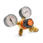 Harris 601 LPG Regulator Twin Gauge Flow Meter