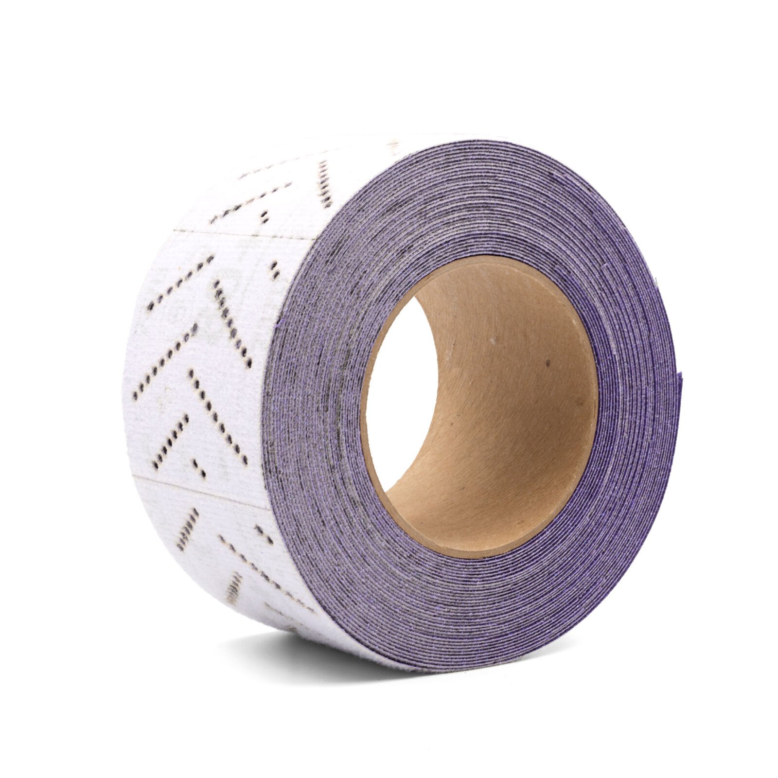 60455100358 3M 34442 Hookit Purple Clean Sanding Sheet Roll 3" 80+ Grit Cubitron 2 II 70mm x 12m - Image 1
