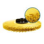 40 x 3M 61500176070 75mm x 9.5mm Scotch-Brite 80 Grit Curved Radial Bristle Brush - 30126 - Image 4