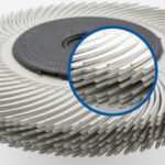 3M 61500187747 150mm x 12mm Scotch-Brite 120 Grit Curved Radial Bristle Brush - Image 6