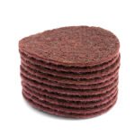 3M Scotch-Brite Maroon Medium Surface Conditioning Disc - 100mm x 16mm - 100 Each - Image 2