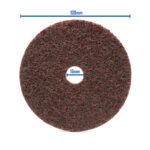 3M Scotch-Brite Maroon Medium Surface Conditioning Disc - 100mm x 16mm - 100 Each - Image 6