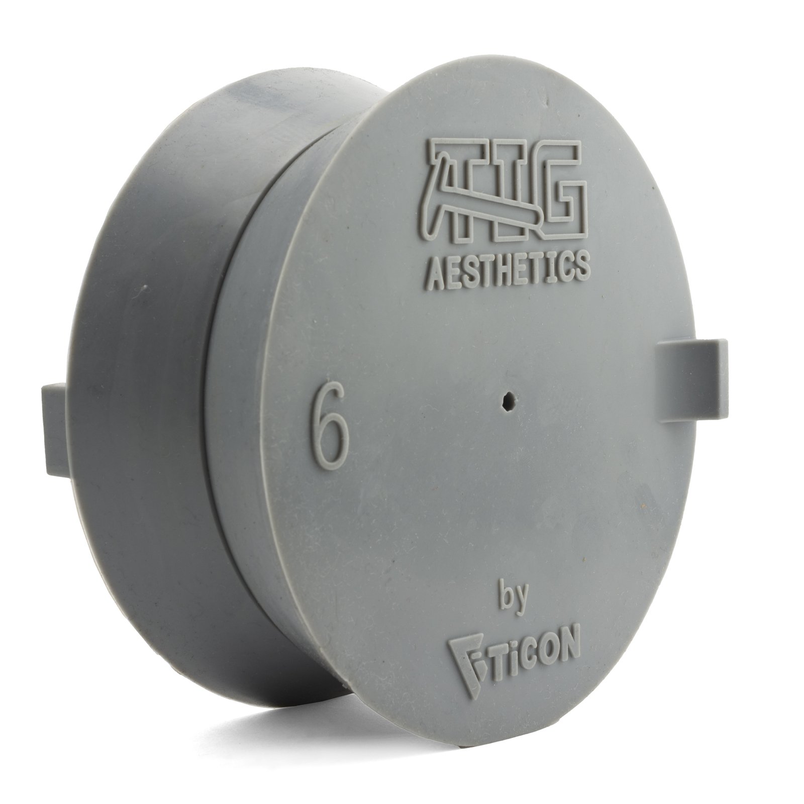 Grey Silicone Purge Plugs (6" Tube) - TIG Aesthetics by Ticon - Pack of 2