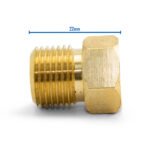 Right Hand 5/8 Water Nut Brass Nut - 1 Each - Image 4