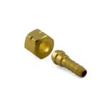 10x 5/8 UNF Left Hand Brass Barb Fitting 5mm Hose - Image 2