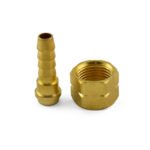 10x 5/8 UNF Left Hand Brass Barb Fitting 5mm Hose - Image 3