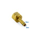 10x 5/8 UNF Left Hand Brass Barb Fitting 5mm Hose - Image 4