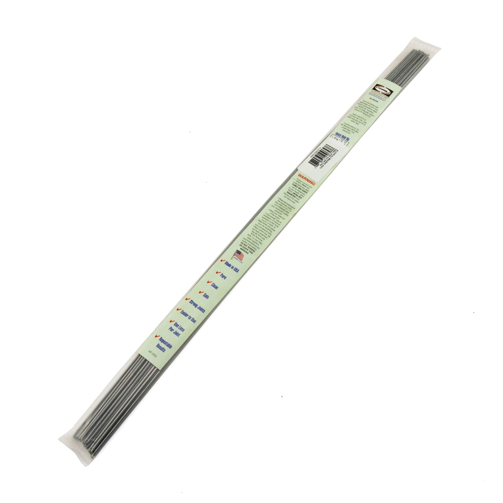 ALCOR2X500 Harris ALCOR Aluminium Brazing Repair Rod - 2mm x 500mm - 20 Stick Pack - Image 1