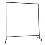 1.8 x 1.8m Red Welding Curtain / Screen and Frame Combo - Image 3
