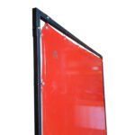 1.8 x 1.8m Red Welding Curtain / Screen and Frame Combo - Image 6