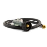 Cast Iron Two Ring Burner Cooker Gas Stove LPG - Hose & Regulator - Image 2