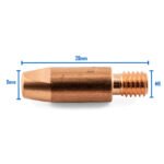 Binzel Style MIG Contact Tips 0.6mm - 25 pack - M6 x 8mm x 0.6mm - Image 4