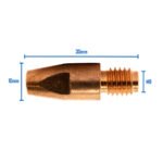 Binzel Style MIG Contact Tips 1.0mm - 25 Each - M8 x 10mm x 1.0mm - Image 4