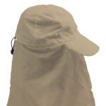 Legionnaire Hat w/Throat Cover Khaki One Size - Image 3
