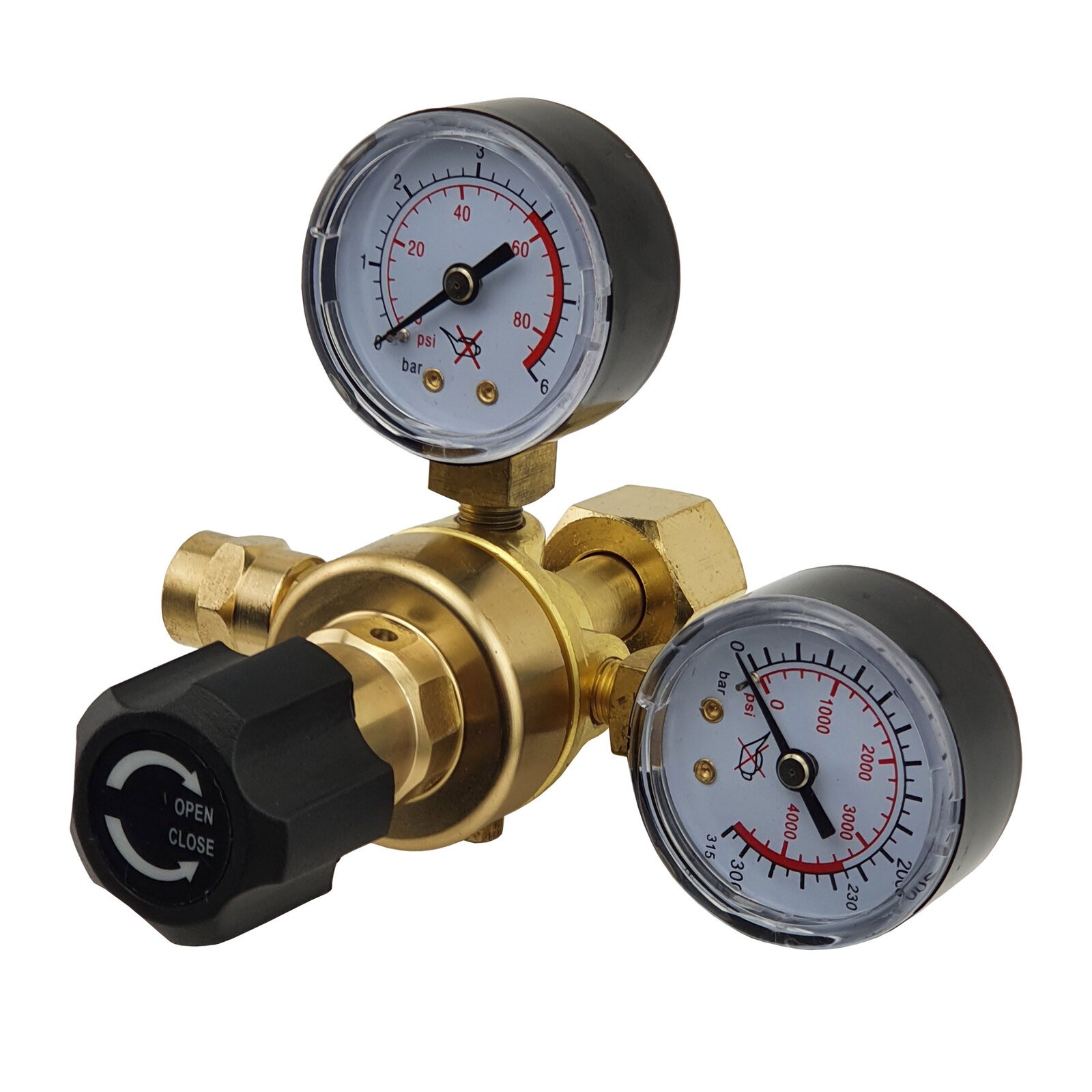 OMECDFL25 Co2 Side Entry Regulator with Bobbin Flow Meter - Image 1