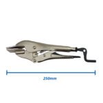 5 x Strong Hand Locking Sheet Metal Pliers 250mm Long with 76mm Jaw - Image 2
