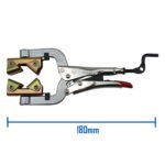 Strong Hand 180mm Locking Pipe Pliers w/Adjustable Swivel V-Pads 5pk - Image 2