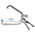 2 x Strong Hand Locking C-Clamp Deep Pliers 480mm Long with Swivel Pad Ends - Image 4