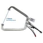 5x 480mm Strong Hand Locking C-Clamp Deep Pliers Swivel Pad - Image 3