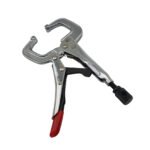 5 x Strong Hand Locking C-Clamp Pliers 165mm Long with Round Ends - Image 6