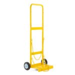 D Size Gas Cylinder Bottle Trolley Telescopic with Rubber Wheels - Image 2