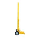 D Size Gas Cylinder Bottle Trolley Telescopic with Rubber Wheels - Image 3