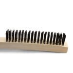 Mild Steel Wire Brush - Wooden Handle 4 Row - 12 Each - Image 5