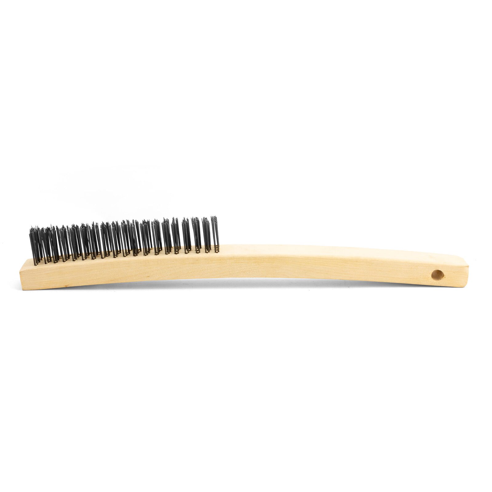 Mild Steel Wire Brush - Wooden Handle 4 Row - 12 Each