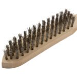12 x Stainless Steel Wire Brush - Wooden Handle 4 Row S/S - Image 3