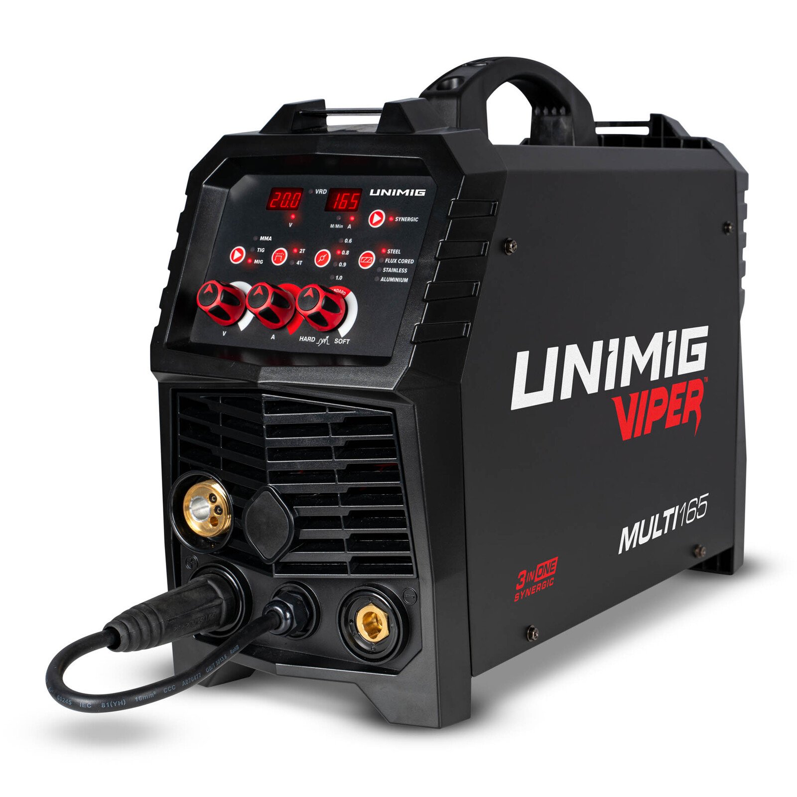 UNIMIG 165 VIPER Multi Synergic MIG/TIG/STICK Welder - U11006K