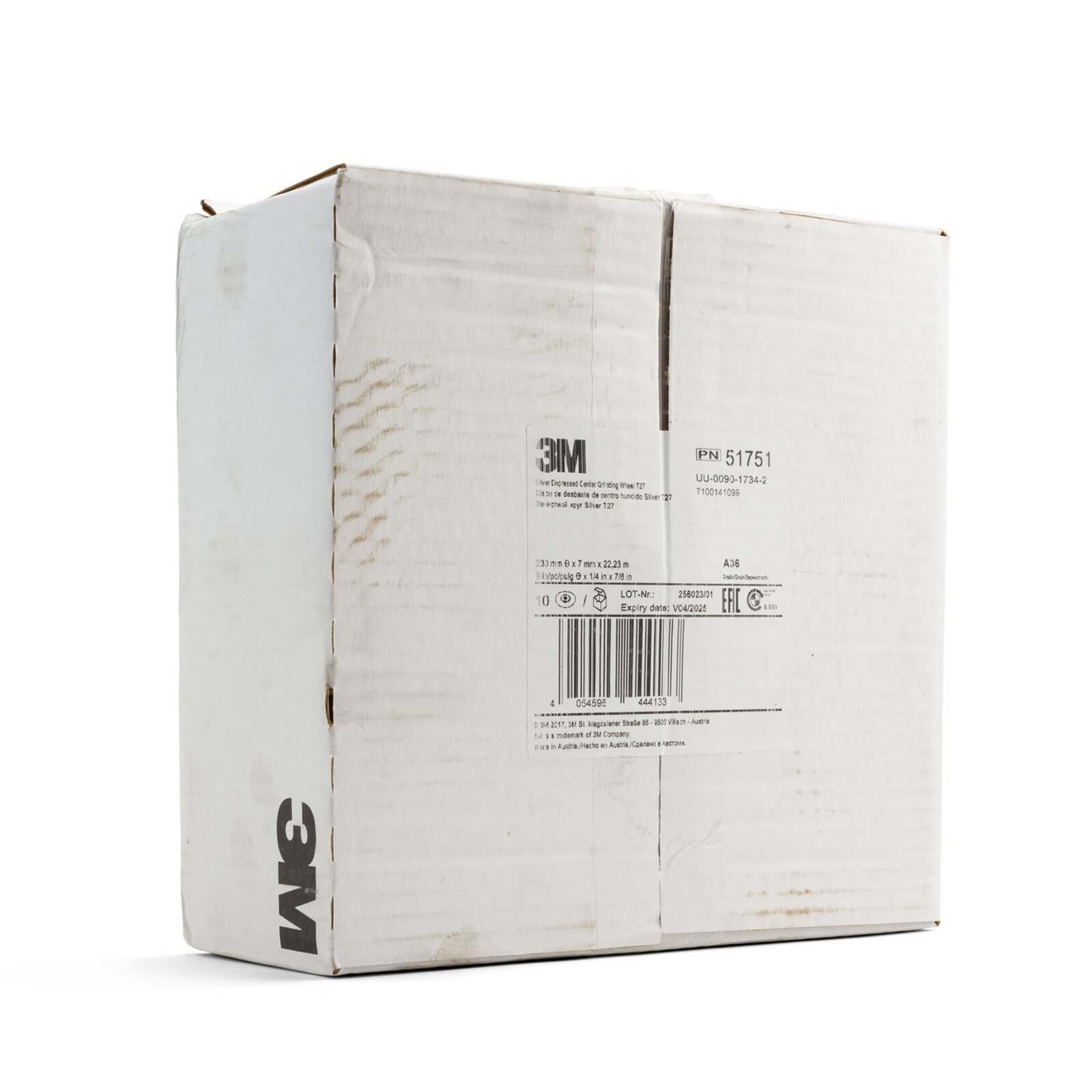 3M (51751) 9" 230mm x 7mm x 22.23mm Silver Rigid Grinding Disc - 100 Each