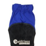 PROMAX Blue Flame Retardant Leather Welding Sleeves - Image 2