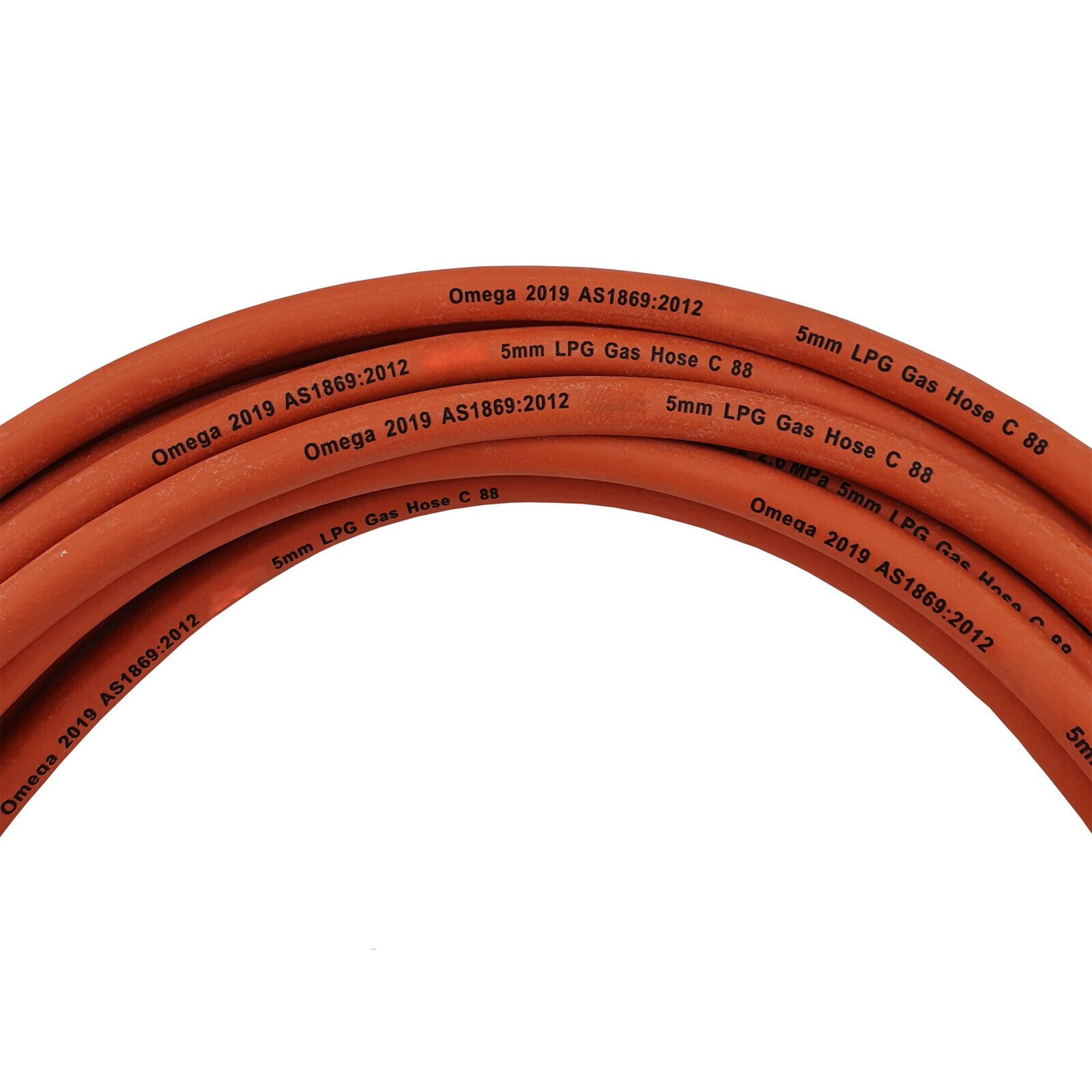 10m LPG Gas Hose 5mm - No Fittings
