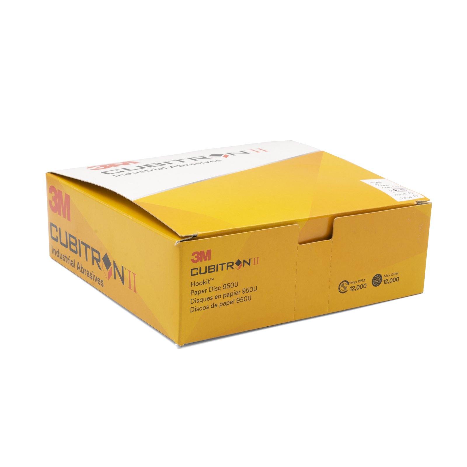 3M Cubitron 2 II 950U 60 Grit 150mm Sanding Disc Pad 6" - 200 Each