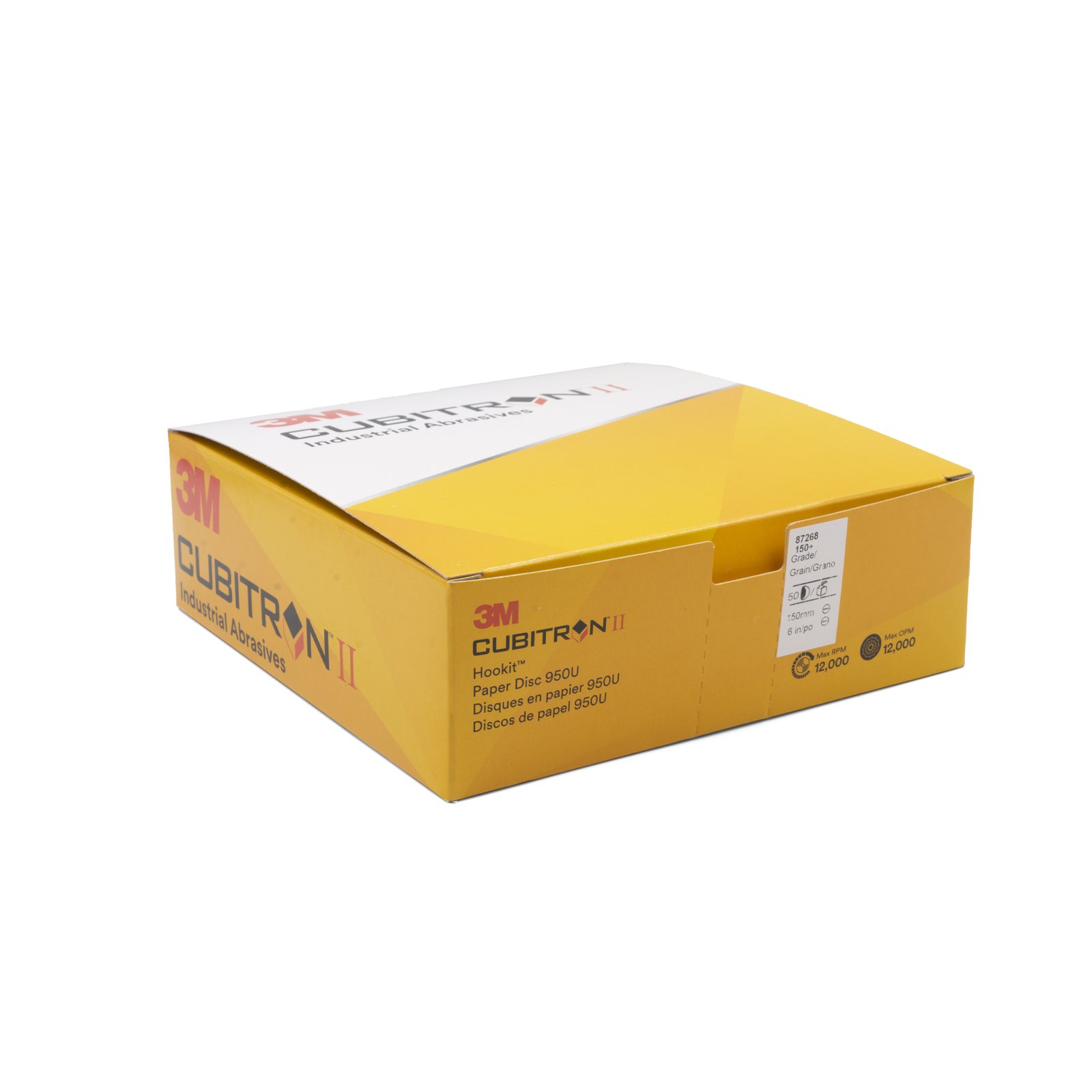 3M Cubitron 2 II 950U 150 Grit 150mm Sanding Disc Pad 6" - 200 Each